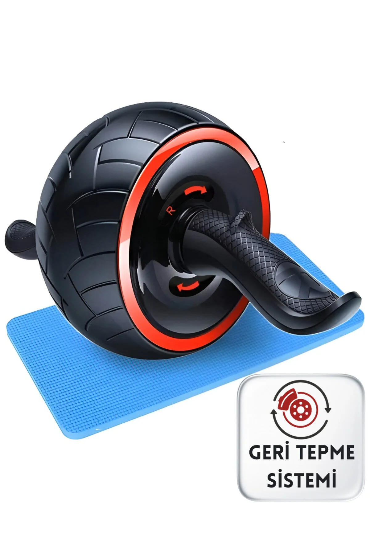Profesyonel Ab Wheel Roller Karın Kası Göğüs Egzersiz Fitness Tekerleği Mekik Aleti Max150Kg