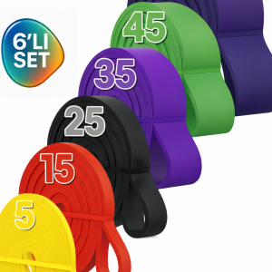 Fitness Pilates Cross Barfiks Spor Direnç Lastiği Kas Geliştirme Training Bandı
