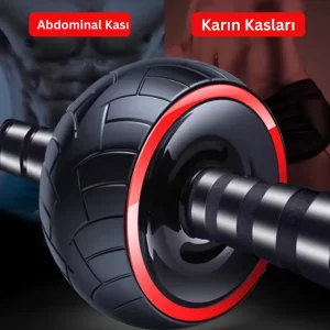 Profesyonel Ab Wheel Roller Karın Kası Göğüs Egzersiz Fitness Tekerleği Mekik Aleti Max150Kg