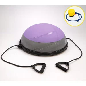Modern Uluslararası Standartlarda Çift Renkli Denge Mobilite Pilates Bosu Ball Aleti Topu 58cm